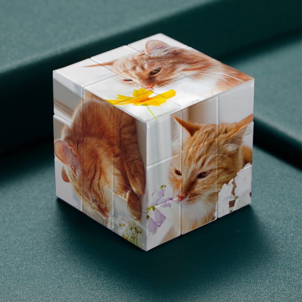 Custom Photo Rubic's Cube Pet Memorial Gift For Pet Lovers - Image 2