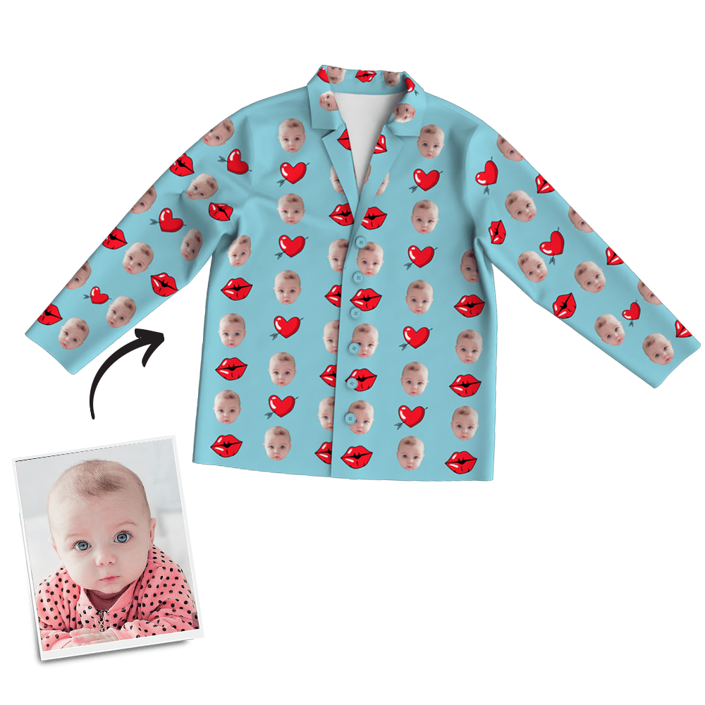 Personalized Face Pajamas Custom PJ Sets Gifts For New Mom