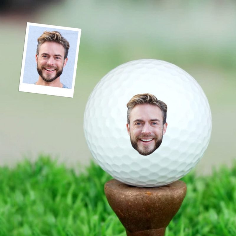 Custom Golf Ball Personalized Golf Balls with Face Gifts For Golf Enthusiast Personalized Golf Gifts