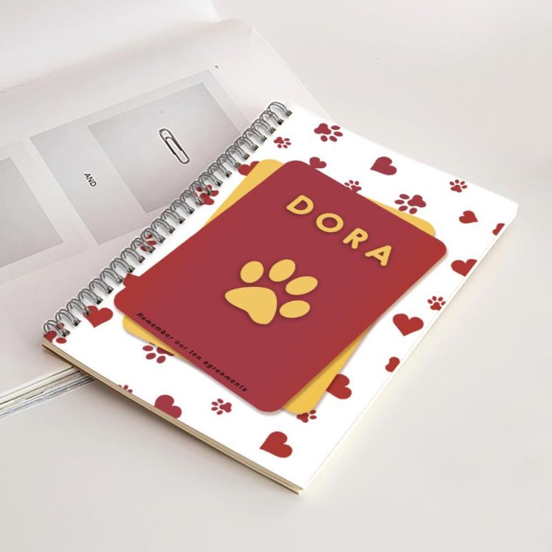 Custom Spiral Notebook Ruled Gifts For Pet Lovers 14*21CM