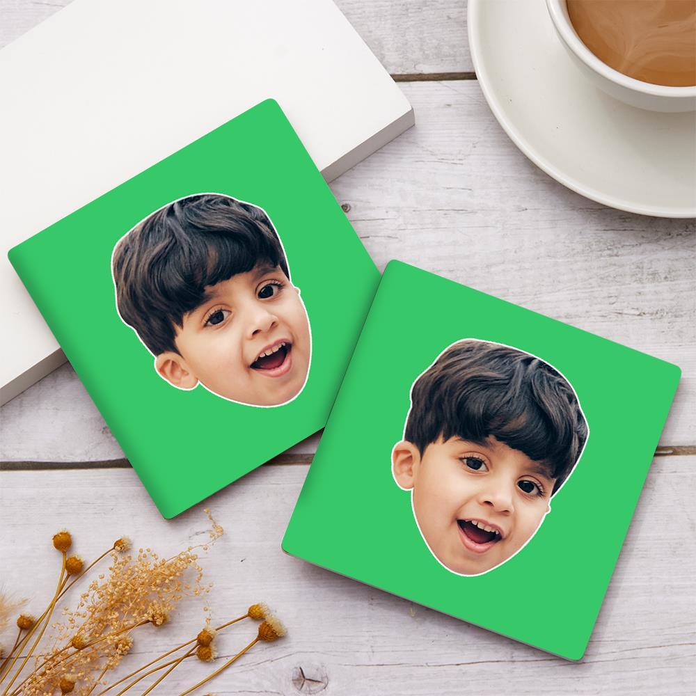 Face Coaster Square Gift For Kids - Square - Image 2