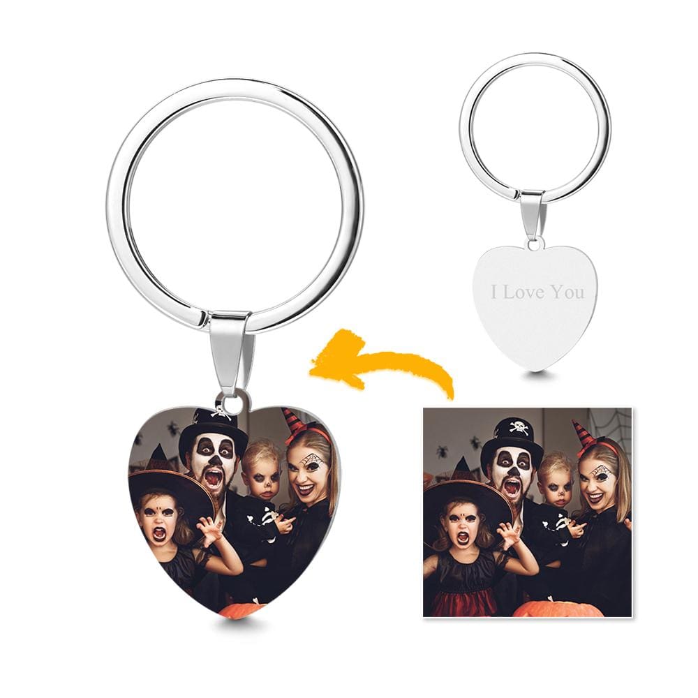 Heart Keychain Gift Metal Keychain Halloween Gift