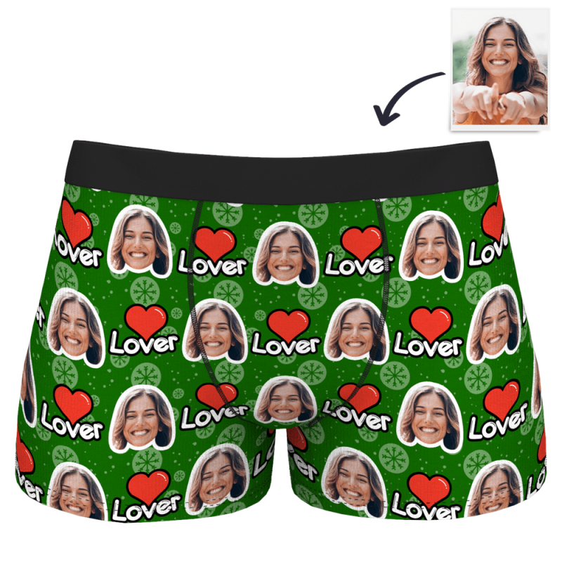 Personalized Boxers Men’s Boxer Underwear Valentine’s Gifts