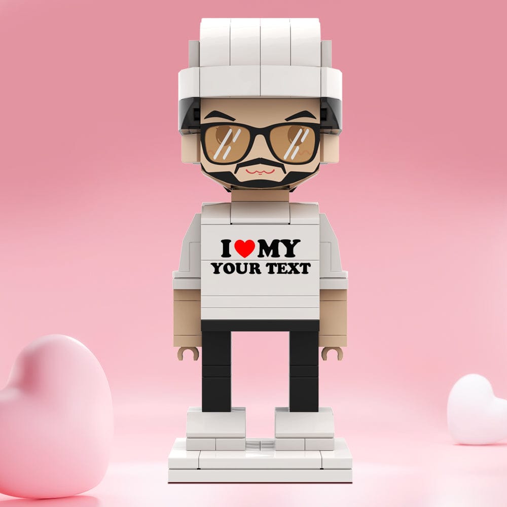Valentine's Day Gifts Custom Brick Figures Personlized Text Brick Figures I LOVE My XXX Brick Figures - Image 2