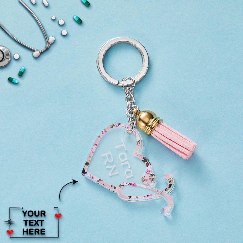 Graduation Gifts For Doctors Custom Keychain – Stethoscope