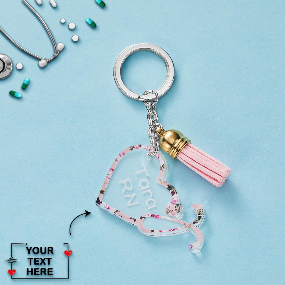 Graduation Gifts For Doctors Custom Keychain - Stethoscope