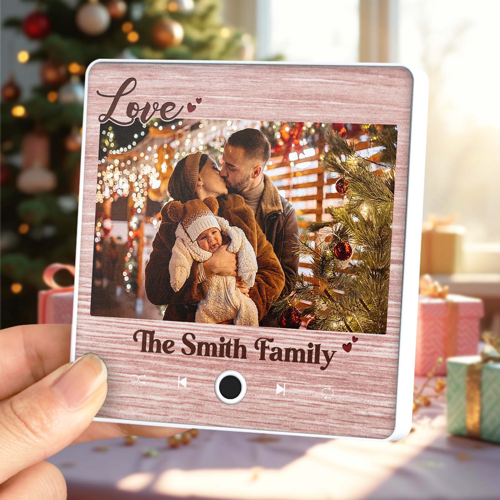 Personalized Music Fridge Magnet Creative Christmas Gift for Family Custom Music Magnets Can Play Songs Family Gifts - Image 2