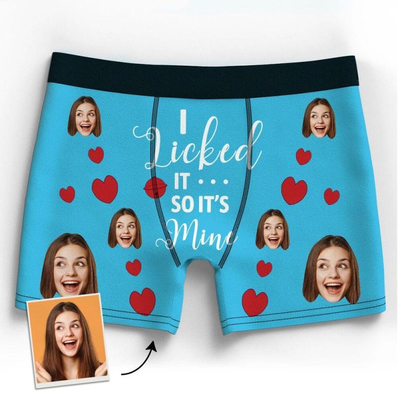 Face Boxer Shorts Personalized Underwear Personalized Gifts – 6 Colors