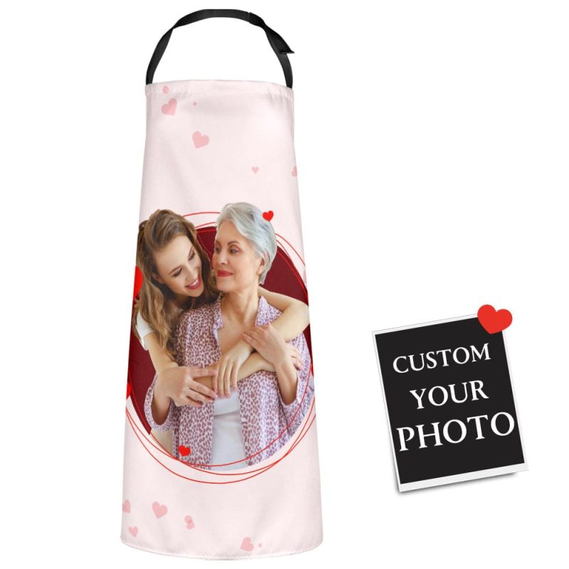 Custom Photo Apron Personalized Mother’s Day Apron Gift for Mom