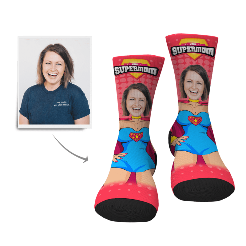 Face Sock Christmas Gift For Mother – My Super Mom