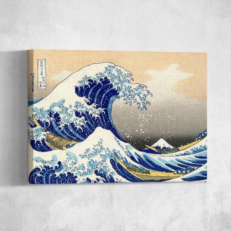 The Great Wave off Kanagawa Japanese Canvas Wall Art Various Sizes