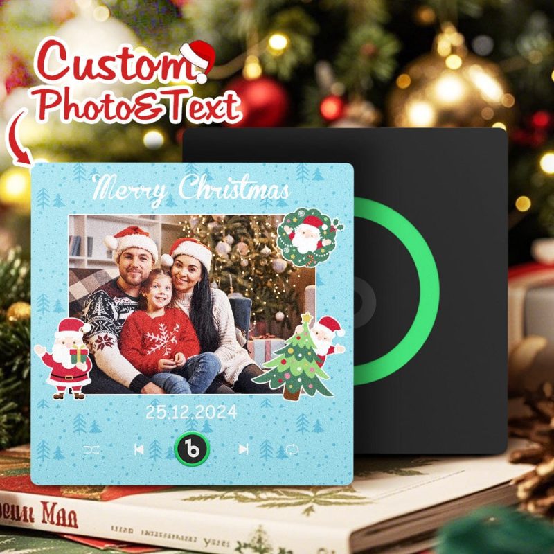 Custom Music Fridge Magnet Personalized Phto Colorful Fridge Magnet Christmas Gift for Family