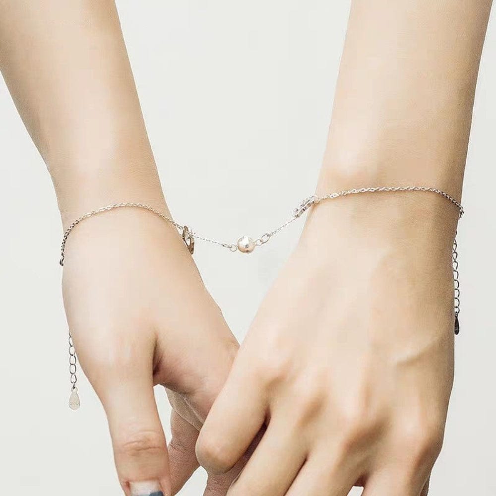 Magnetic Couple Bracelet Set Cute Kitty Pendant Valentine's Day Gift for Couples - Image 2