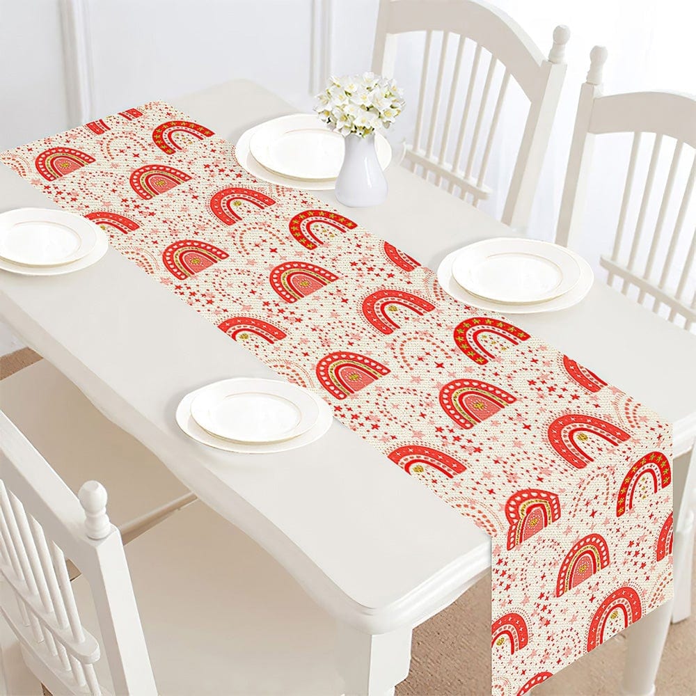 Valentines Day Table Runner Red Rainbow Valentine's Day Gifts for Her