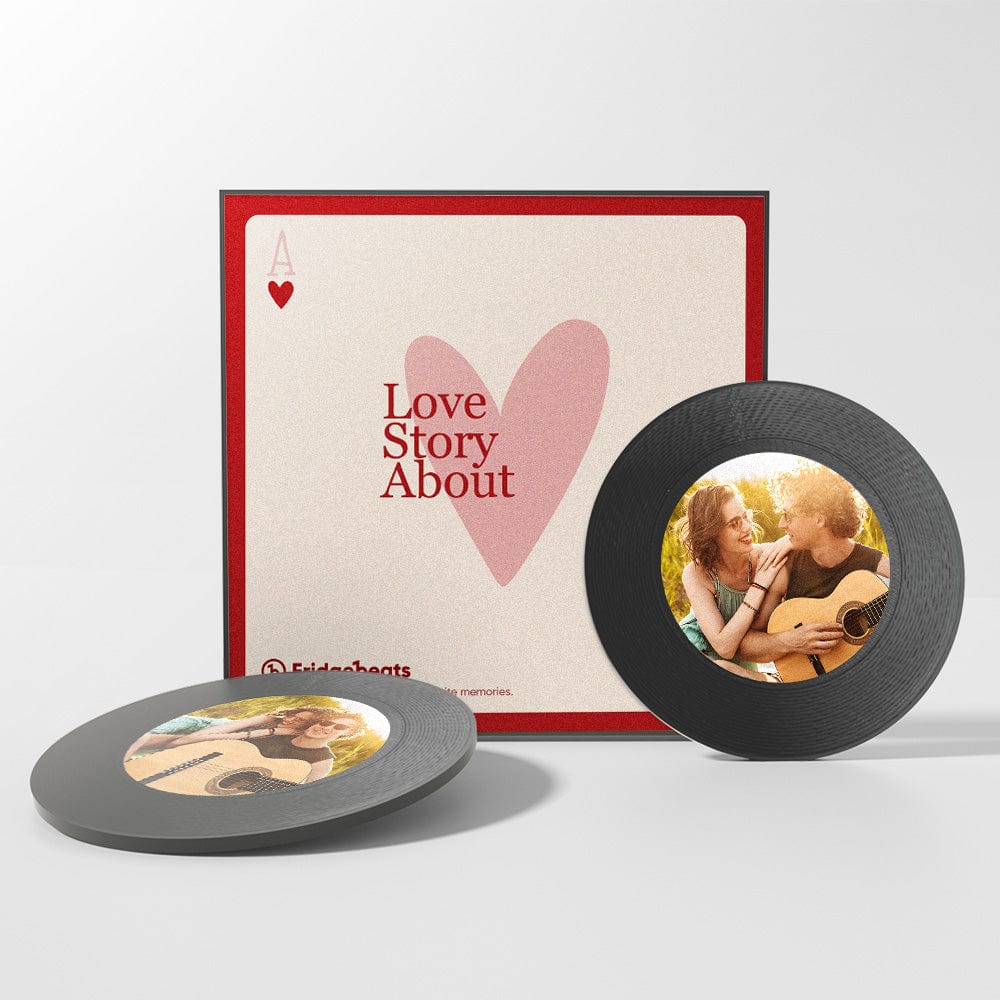 Custom Music & Photo Fridge Magnet Can Customize 1-6 Vinyl and Songs - Image 2