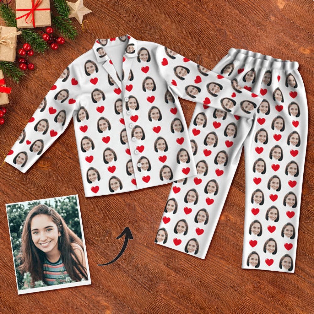 Personalized Sleepwear Custom Photo Pajamas Gifts For Her Valentines Day Gifts