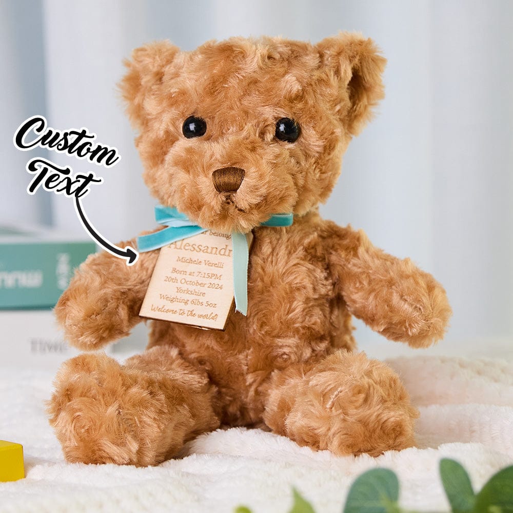 Personalized Bear Plush Birth Stats Stuffed Animal Birth Announcement Gifts - Image 4