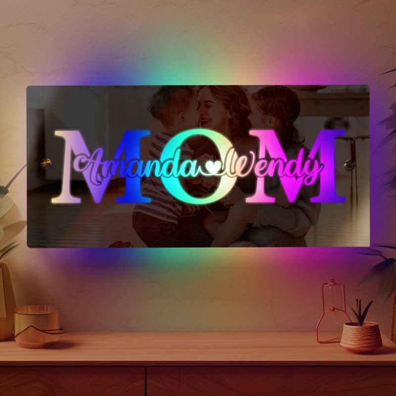 Custom Name Mirror Light Mother’s Day Commemorate Gift