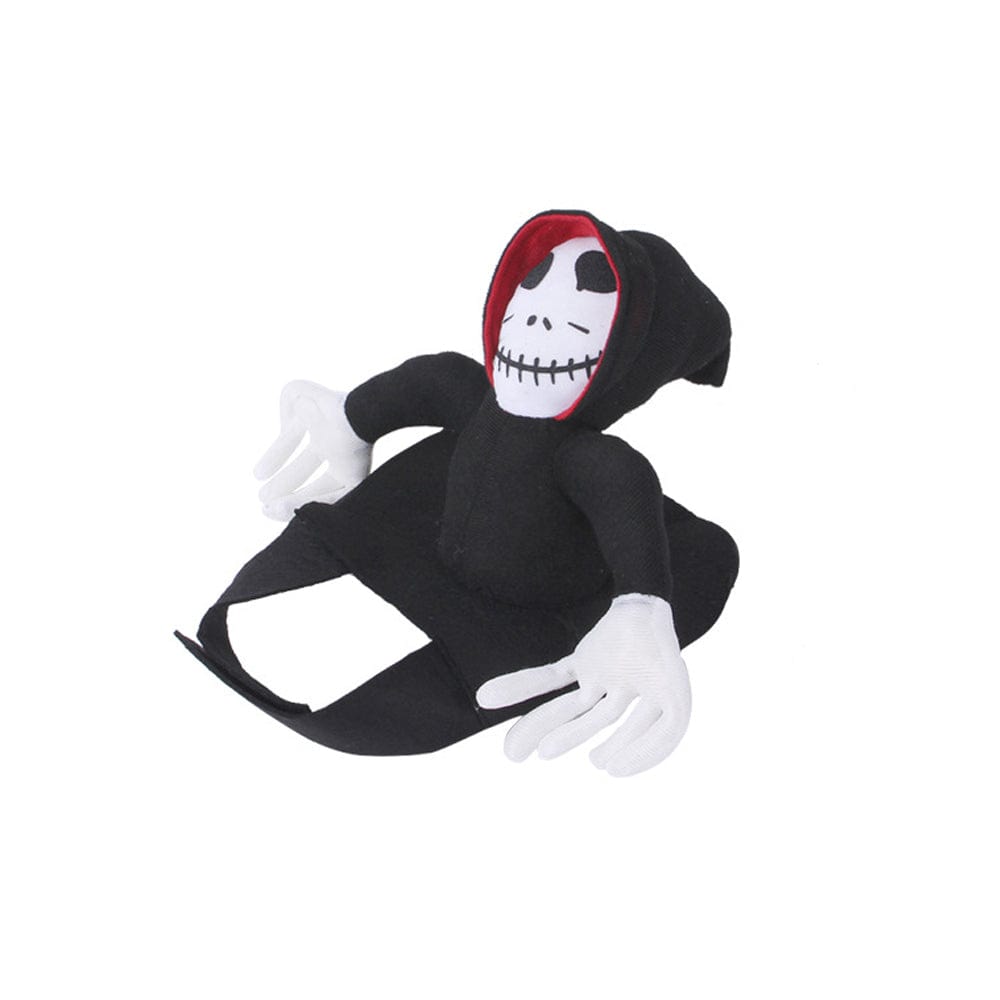 Halloween Ghost Pet Costume Pet Cosplay Halloween Grim Reaper Rider Style Costume for Small Medium and Large Dogs - Image 2
