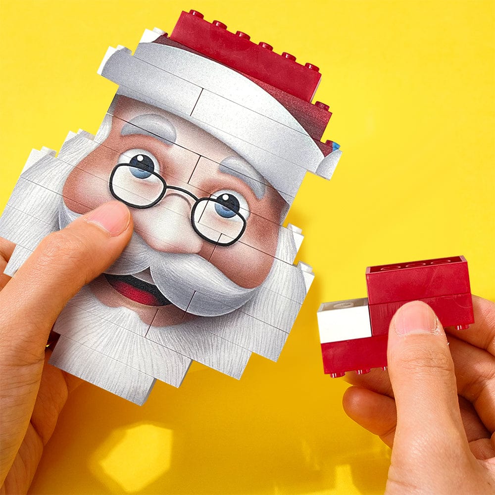 Personalised Santa Claus Building Brick Custom Photo Block Brick Puzzles Gifts - Image 4