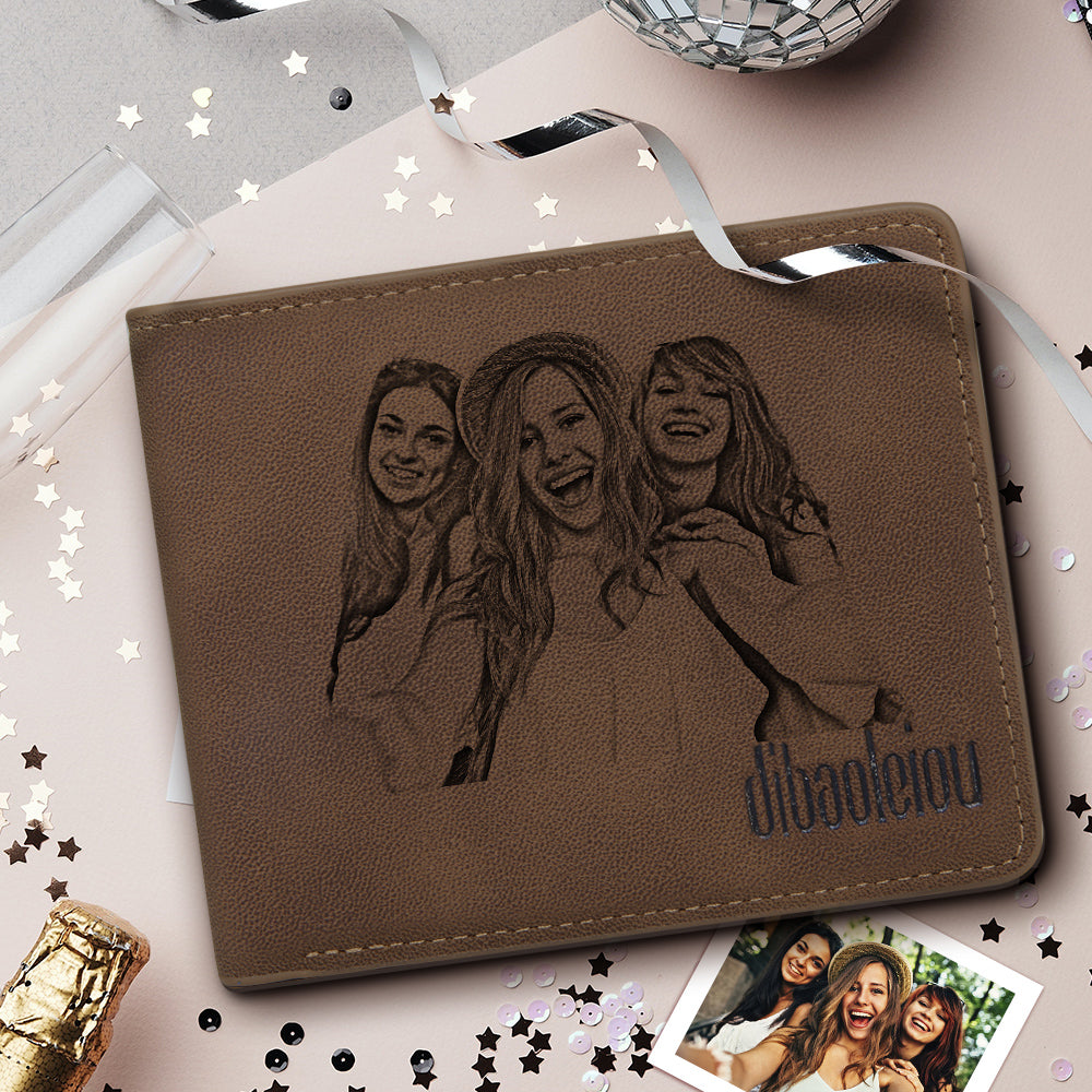 Men's Custom Photo Wallet - Best Gift For Friends