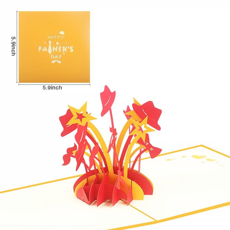 Father’s Day Card Hat 3D Pop Up Greeting Card for Him