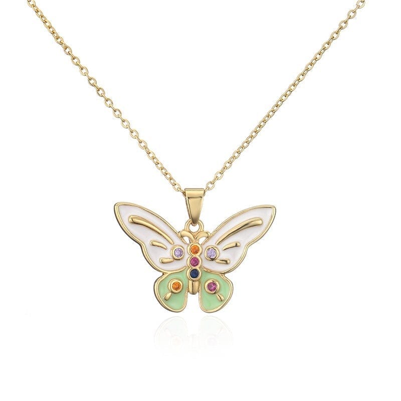 Colorful Fashion Butterfly Necklace Birthday Gift Valentine’s Day for Her