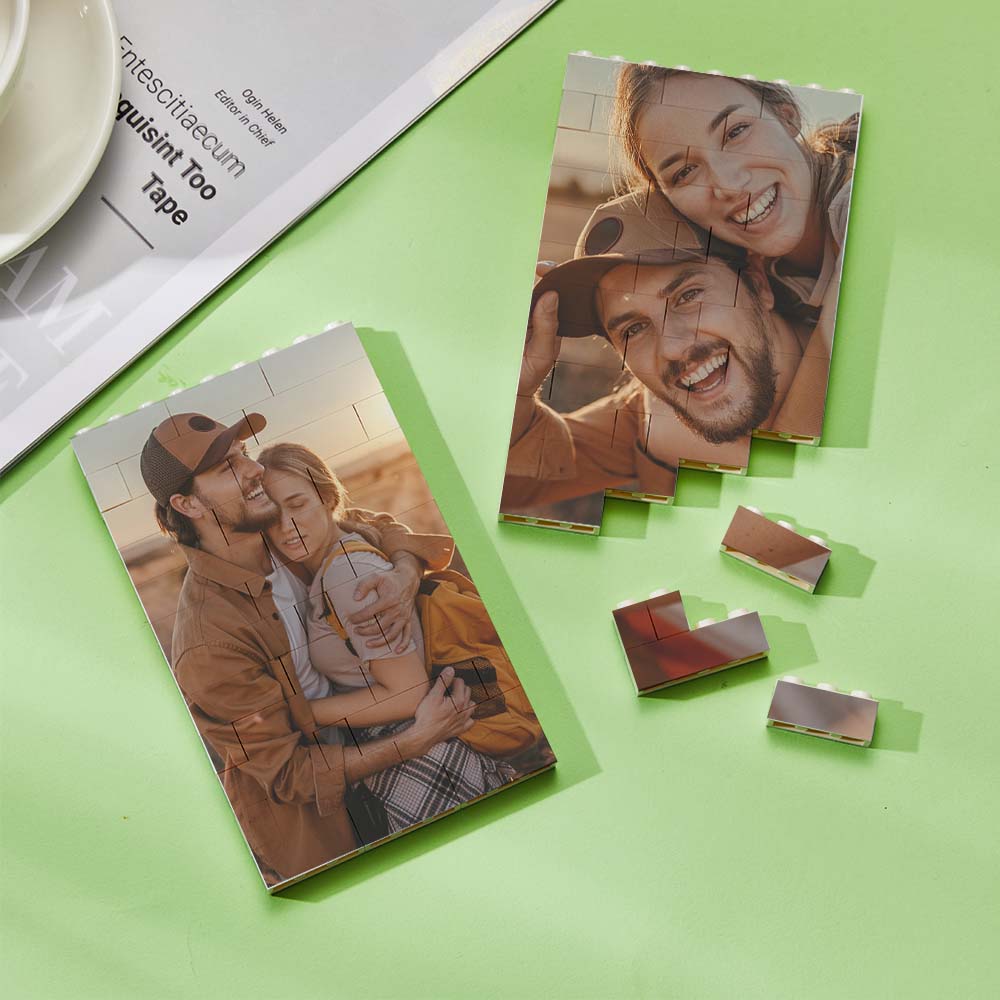 Personalized Brick Rectangle Building Photo Block Spotify Code Custom Text Frame Valentine's Day Gifts - Image 2