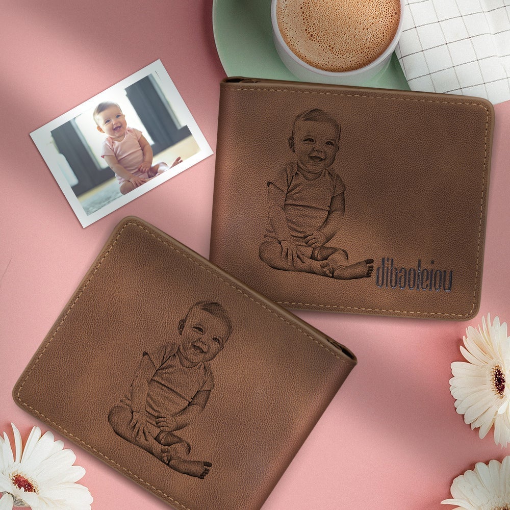 Anniversary Gifts Custom Double-Sided Photo Wallet Personalised Gifts For Anniversary - Image 3