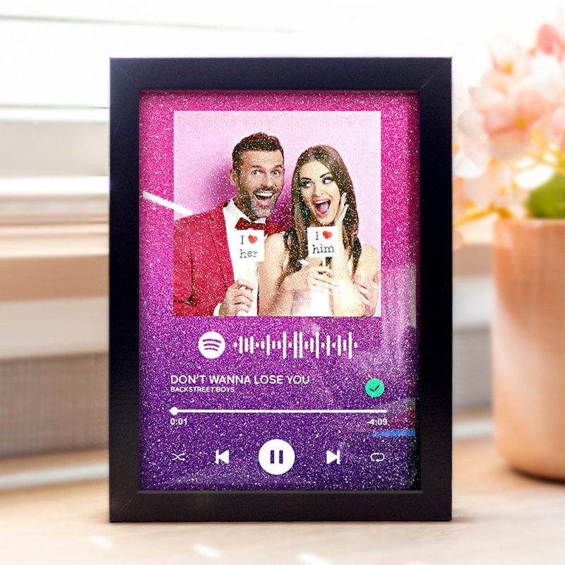 Custom Spotify Code Music Acrylic Plaque Frame Personalised Song