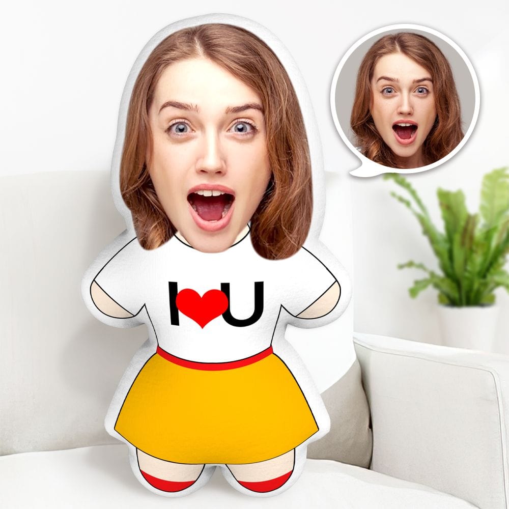 Face Pillow Custom Face Pillow I Love You Minime Pillow Personalised Photo Minime Pillow Gifts - Image 2