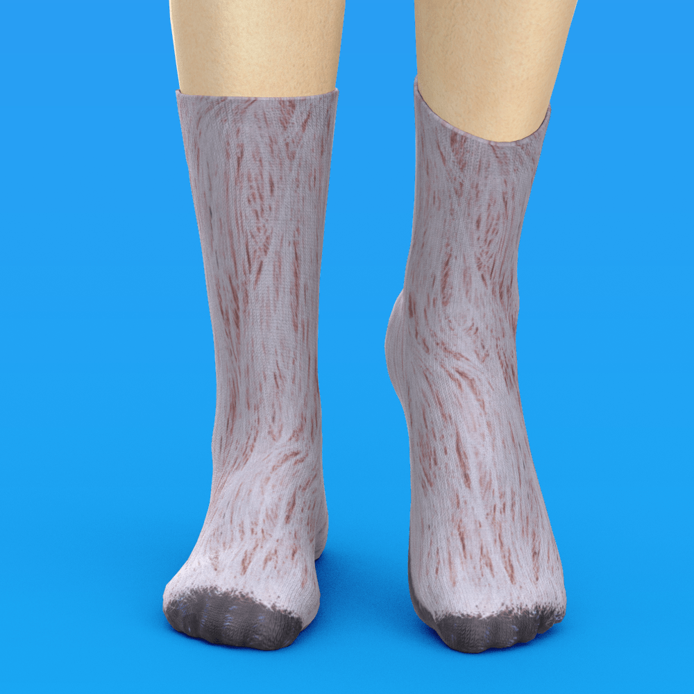 Funny 3D Print Animal Socks Feet Socks Funny Socks Gifts - Ape Feet