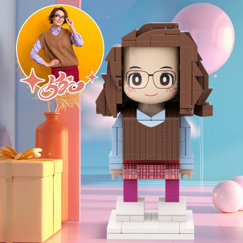 Personalized Duddu Brick Figures Special Customizations For Valentine‘s Day Surprise Gifts Handmade Diy Gifts