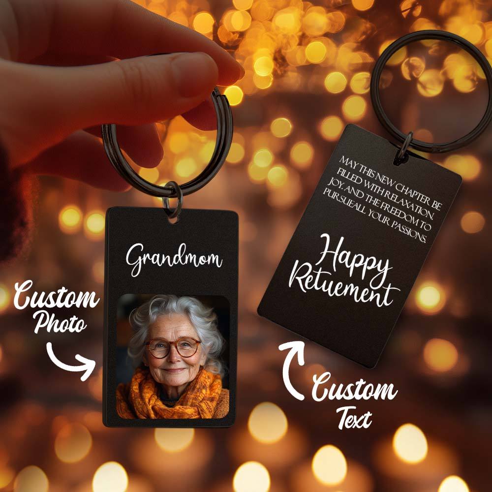 Custom Photo Keychain Sympathy Gift Loss Mother's Lovre Memory Gift for Loss of Grandmother