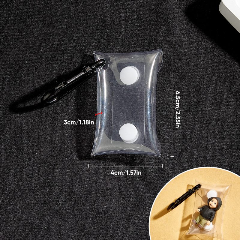 (Fits 4cm Figures) PVC Keychain Display Pouch Style A