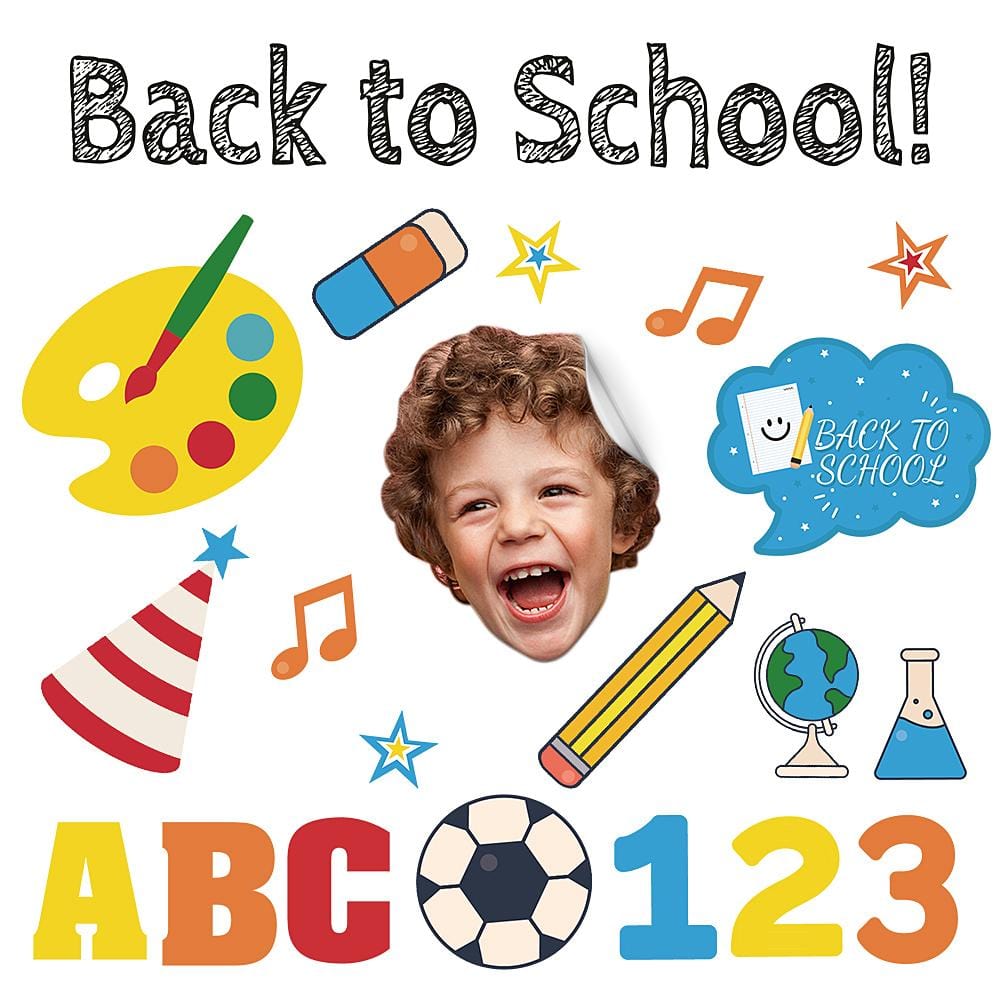 Custom Photo Sticker Back to School Gift for Kids - Image 2
