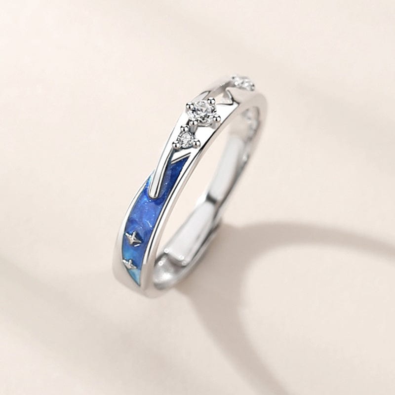 Meteor Star Couple Rings Matching Rings Adjustable Ring Jewelry Gift - Image 4