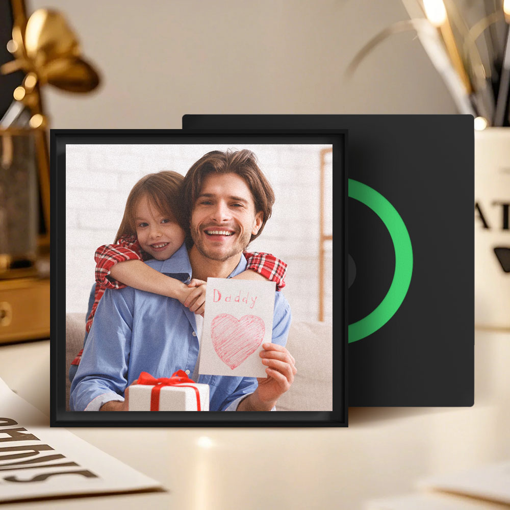 Custom Music & Photo Fridge Magnet Can Customize 1-6 Vinyl and Songs Gift for Father - Image 2