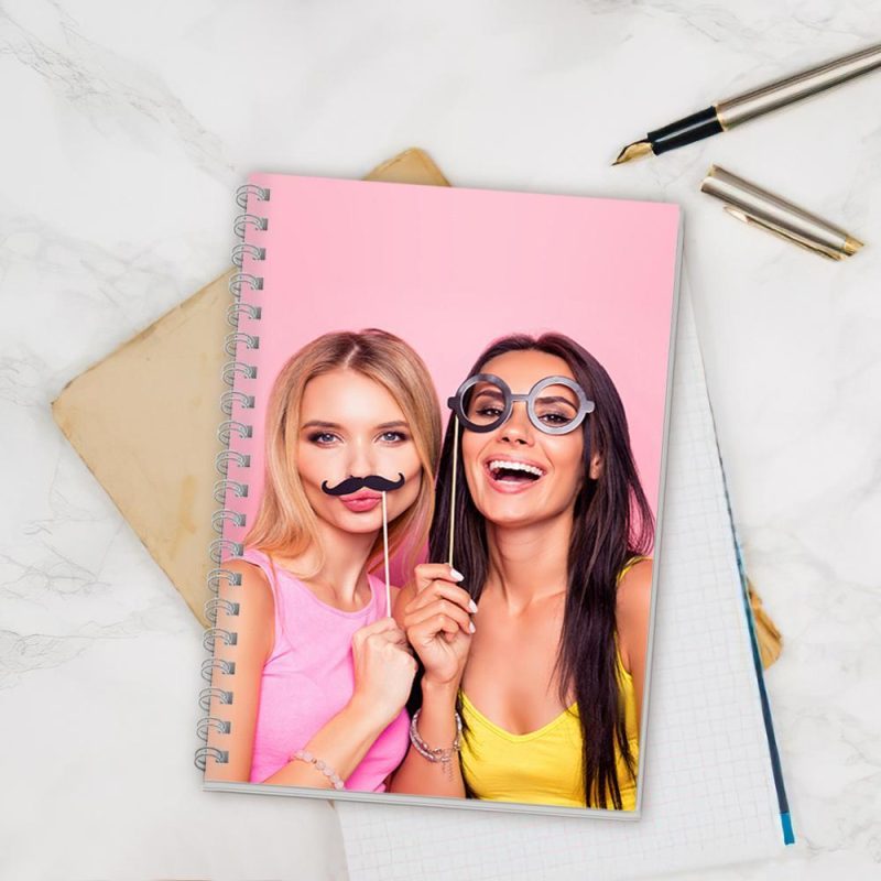 Custom Spiral Notebook With Photo Friend Gifts 14*21CM
