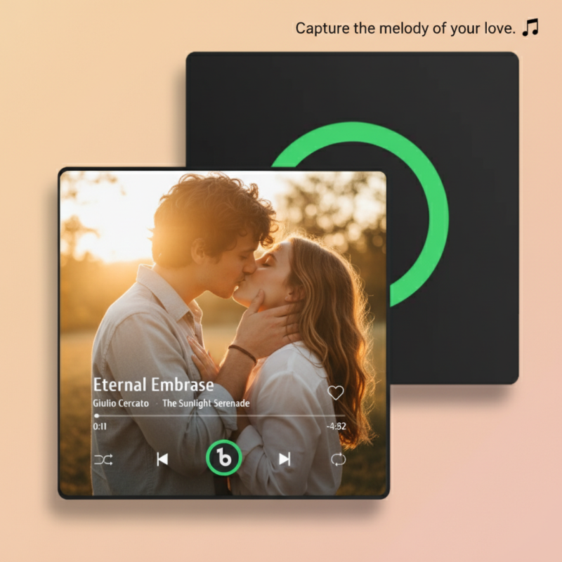 Customized Album Fridge Magnet Personalized Music Fridge Magnet Can Play Songs and Adjust Volume