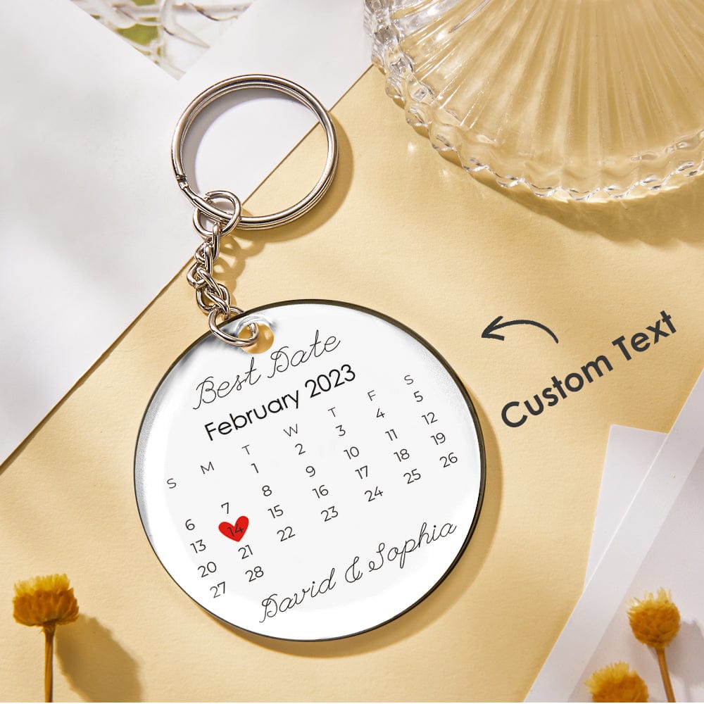 Custom Photo and Date Keychains Scannable Spotify Code Acrylic Anniversary Key Chain Gifts for Couple - Image 2
