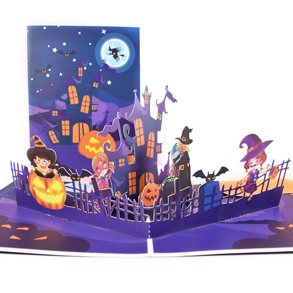 Halloween 3D Pop Up Card Horror Castle Pop Up Greeting Card - Image 2
