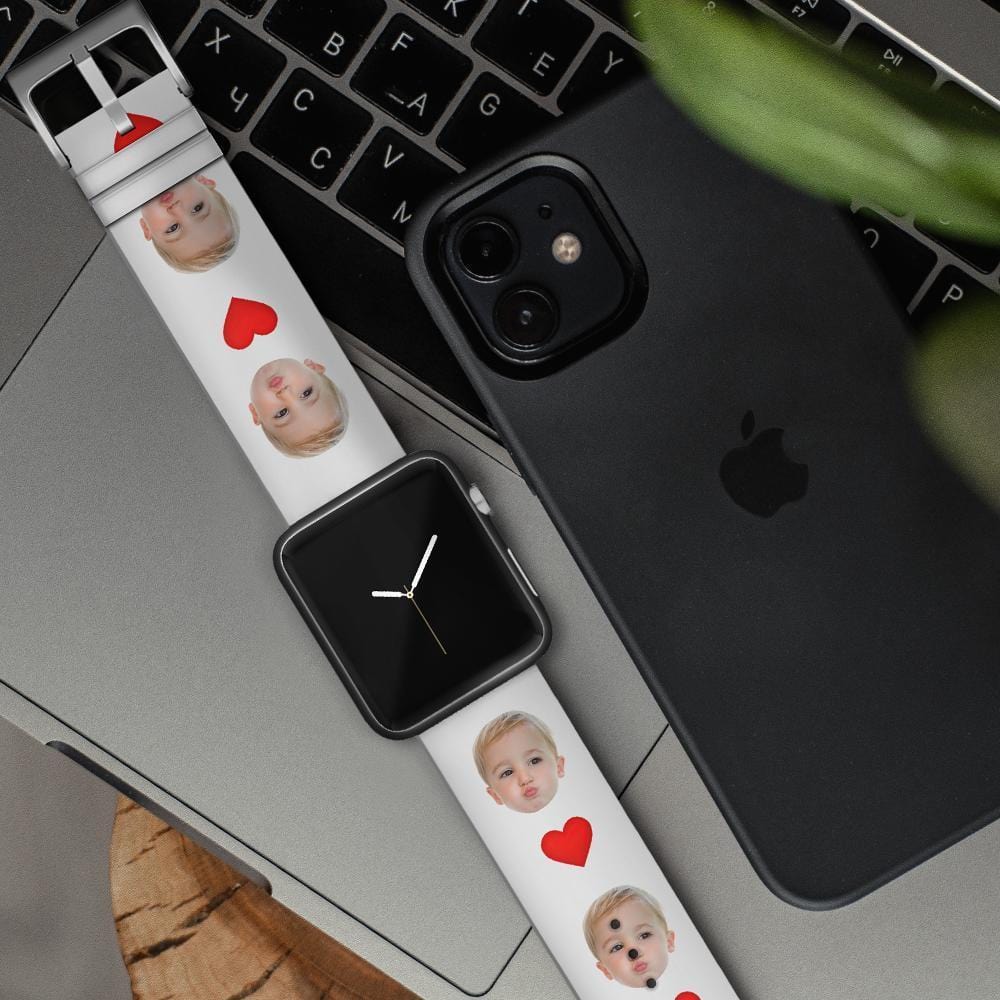 Personalized iWatch Bands Custom Apple Silicone Watch Design Apple Watch Band - Image 2