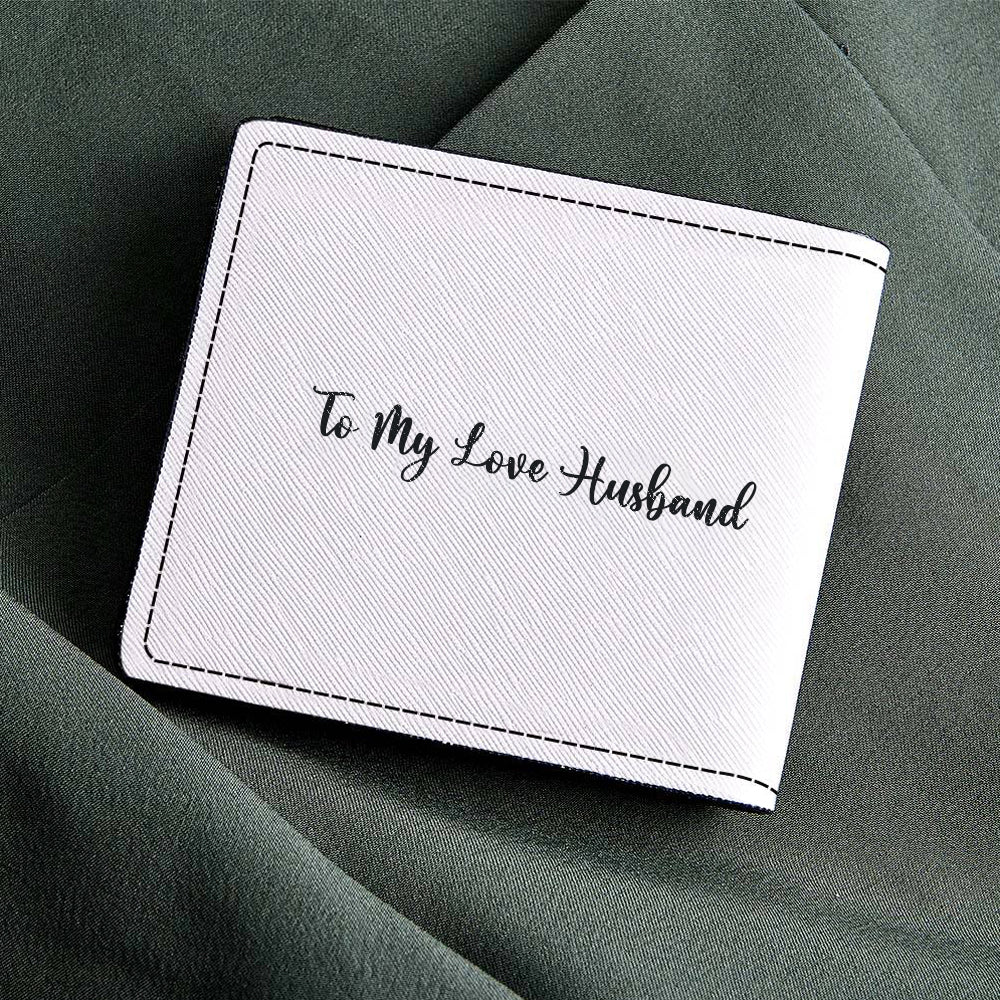 Personalized Wallets Gift For Dad Custom Photo Leather Wallet For Husband - Image 2