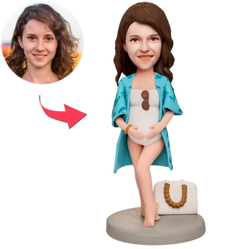 Mother’s Day Custom Bobblehead with Engraved Text Gifts for Mom – Fashion Maternity