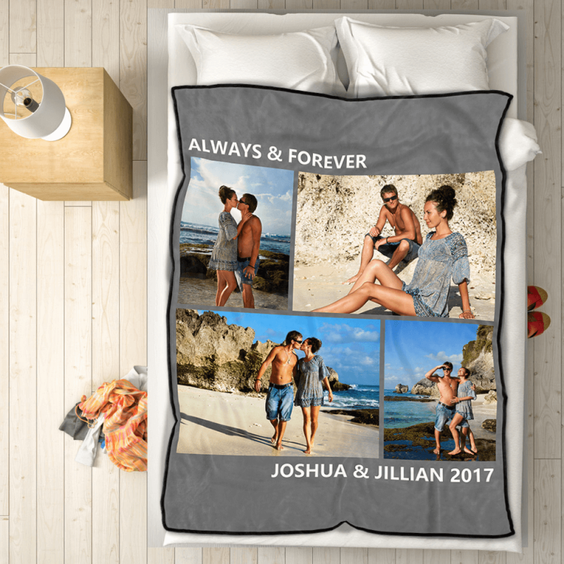 GiftLAB Custom Photo Blankets Custom Collage Blankets Personalized Gifts For Girlfriend