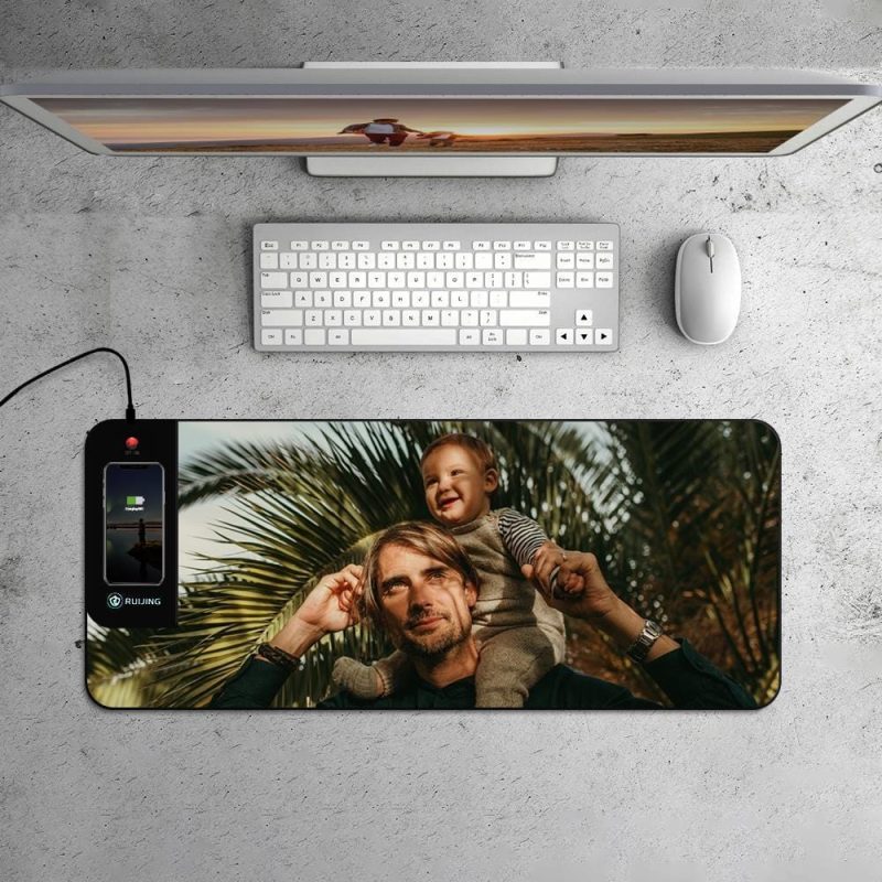 Customized Wireless Charging Mouse Pad Gifts for Gamer Boyfriend