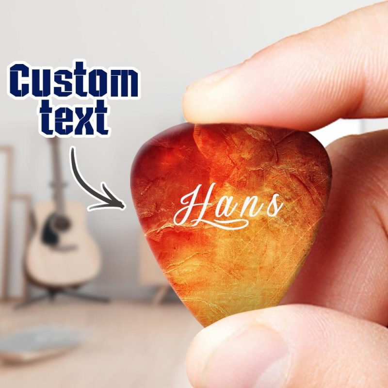 Music Lover Gift Custom Guitar Pick Gift For Boyfriend – 6pcs