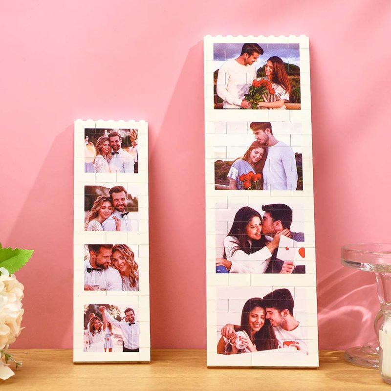 Custom Photo Building Block Puzzle Personalized Photo Square Brick Gift for couples