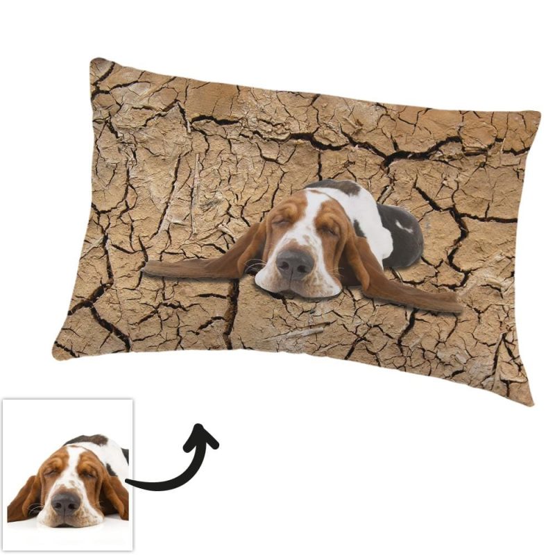 Personalized Pillow Case Custom Bedding Set Gift For Family – Brown